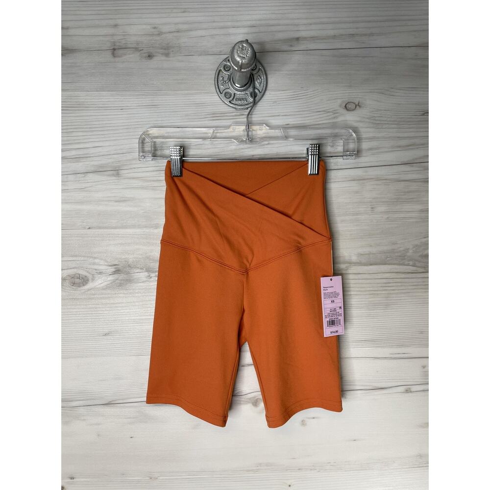 Wild‎ Fable Womens XS Rust Crossover High Rise Biker Activewear Yoga Shorts